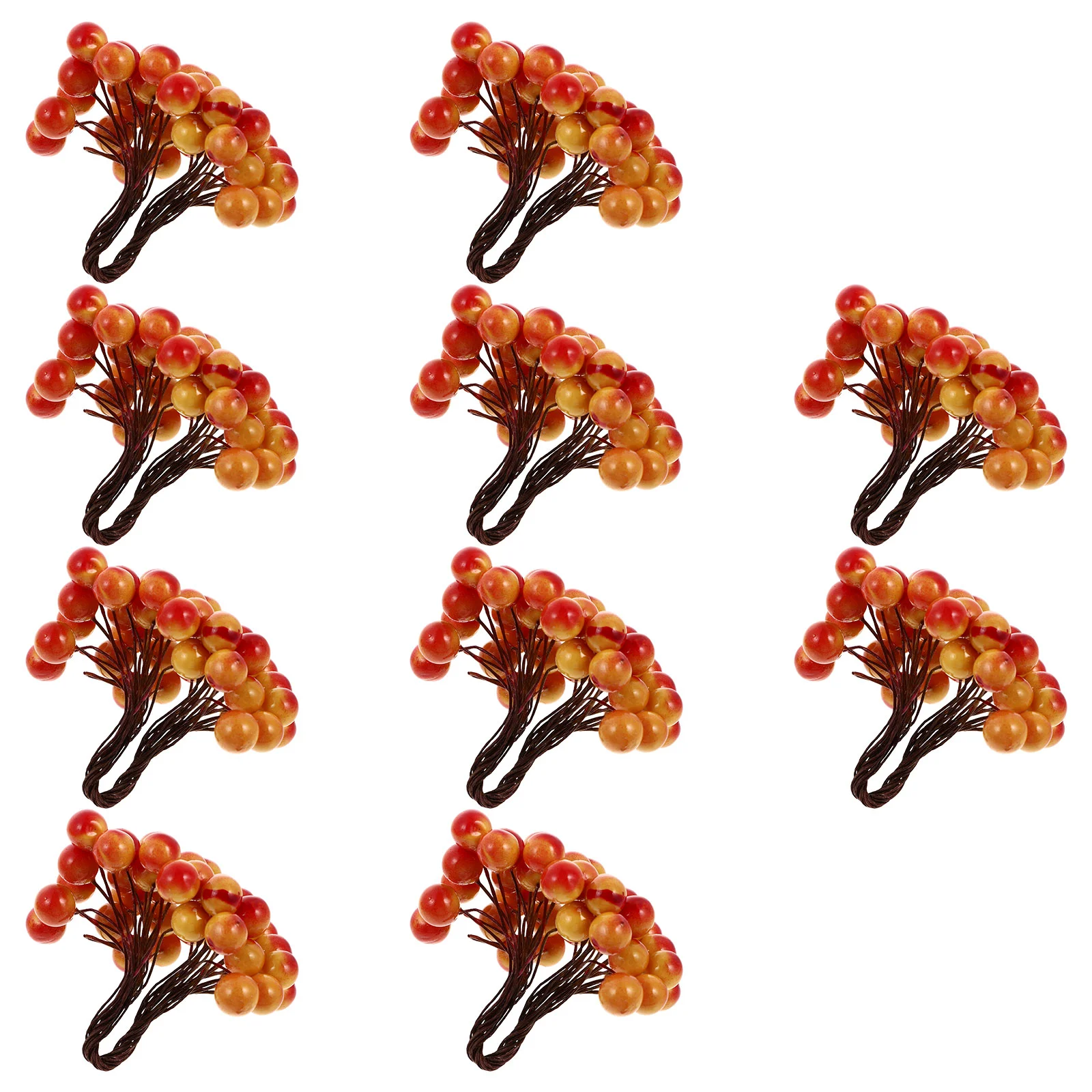 

Berry Holly Branches Red Berries Faux Small Fake Branch Simulation Ornament Arrangement Supplies Flower Diy Artificial