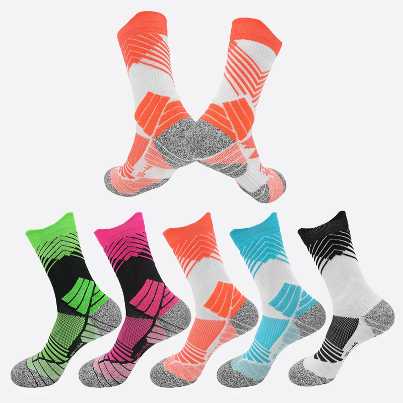 

Высококачественные Элитные баскетбольные носки для взрослых, носки для бега, велоспорта, унисекс, хлопковые дышащие спортивные удобные тренировочные носки