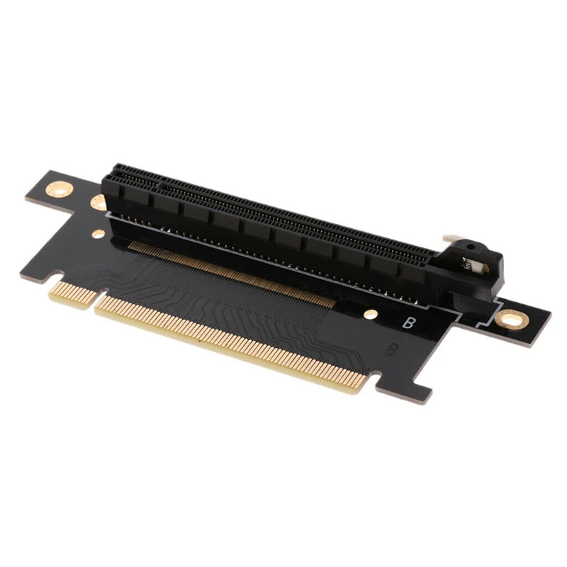 

PCI Express 16X карта адаптера Райзера PCI-E, рулевая карта 90 градусов, прямоугольный адаптер Райзера для хоста 1U 2U шириной 4 см