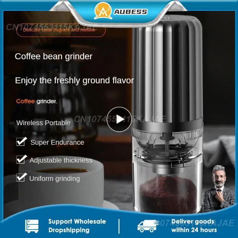 

1/2/3PCS Small And Exquisite Grinder Wireless Portable Thickness Controllable Coffee Grinder Kitchen Appliances