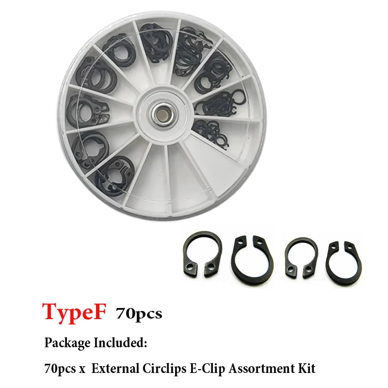 

Набор стопорных колец из нержавеющей стали и углеродистой стали