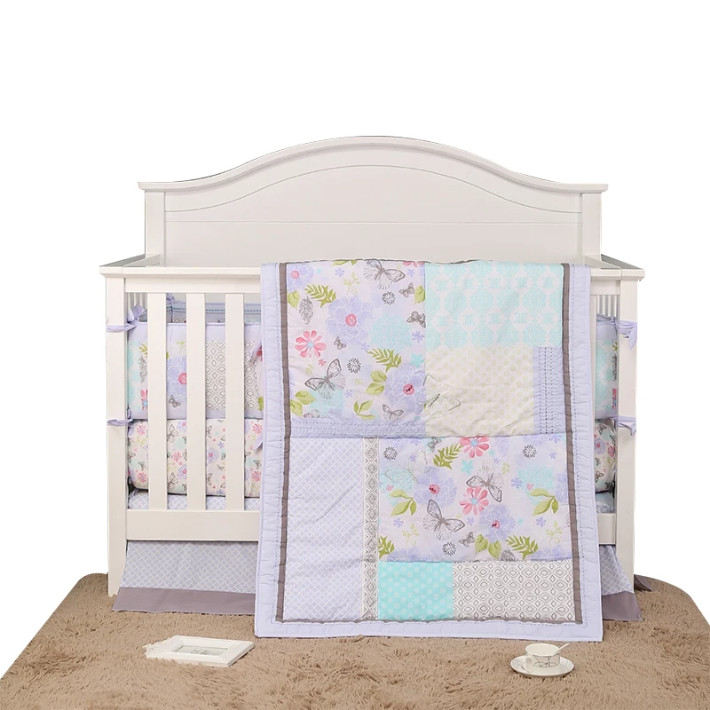 OEKO TEX 100 комплект постельного белья для детской кроватки с вышивкой серебряной