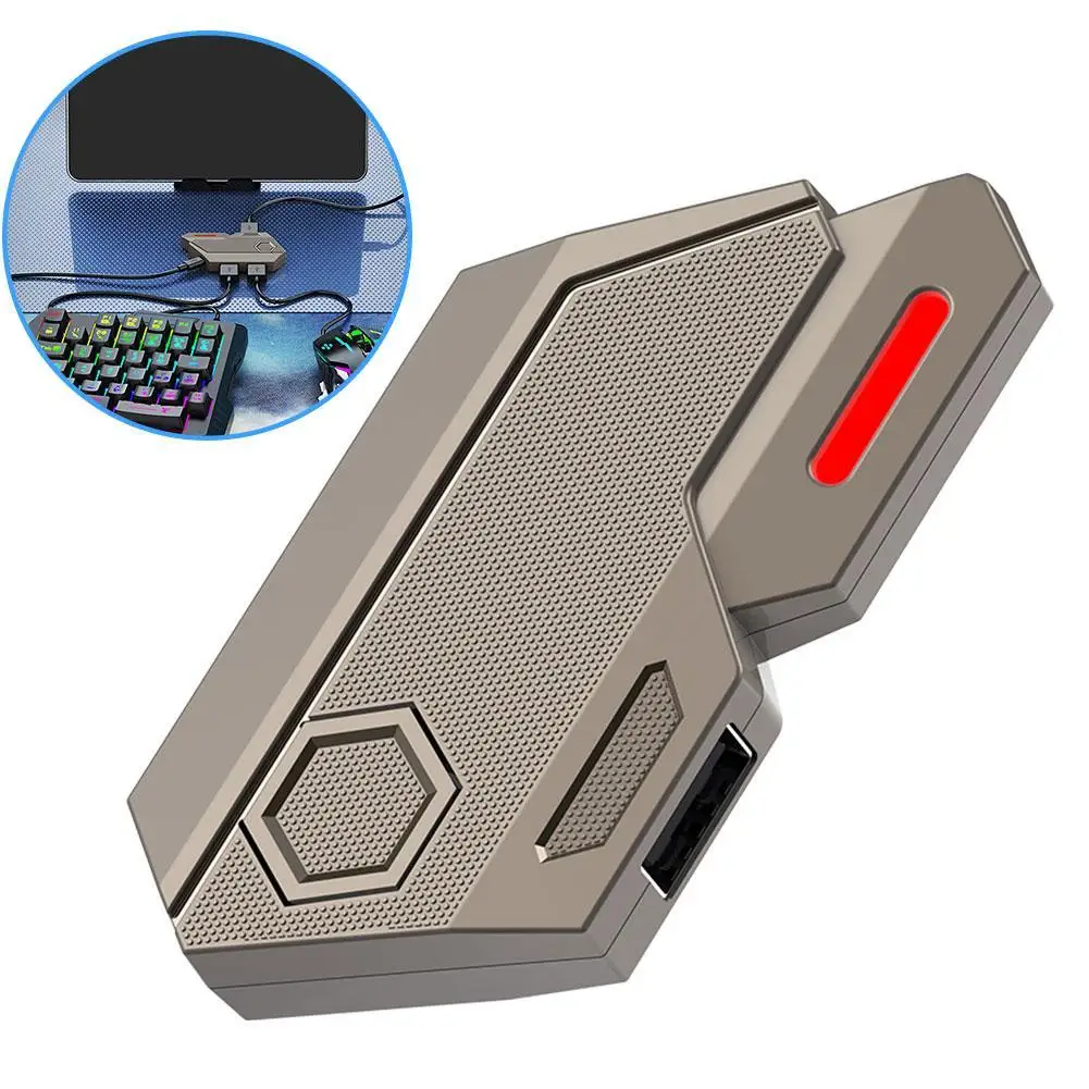 Gaming Keyboard Mouse Converter Portable Wired Mobile Contro