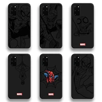 marvel hero spiderman sketch phone case for samsung galaxy s21 plus ultra s20 fe m11 s8 s9 plus s10 5g lite 2020