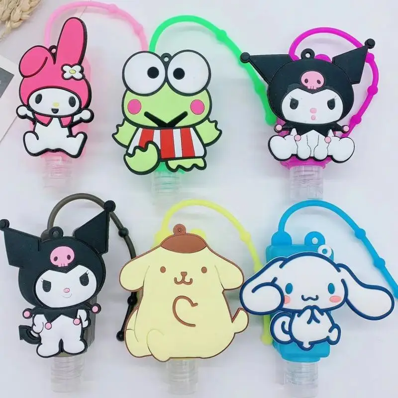 

Kawaii Anime Sanrioed Separate Bottling Cinnamoroll Mymelody Girl Children Hand Sanitizer Perfume Portable Pendant Ornament Gift