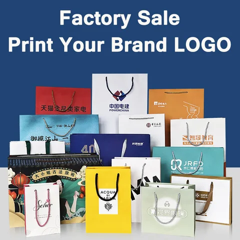 10-50 шт. подарочные пакеты, многоразовые бумажные сумки для вечеринок с ручками, сумки с принтом вашего логотипа, сумки с логотипом на день рождения, бутиковые сумки на заказ