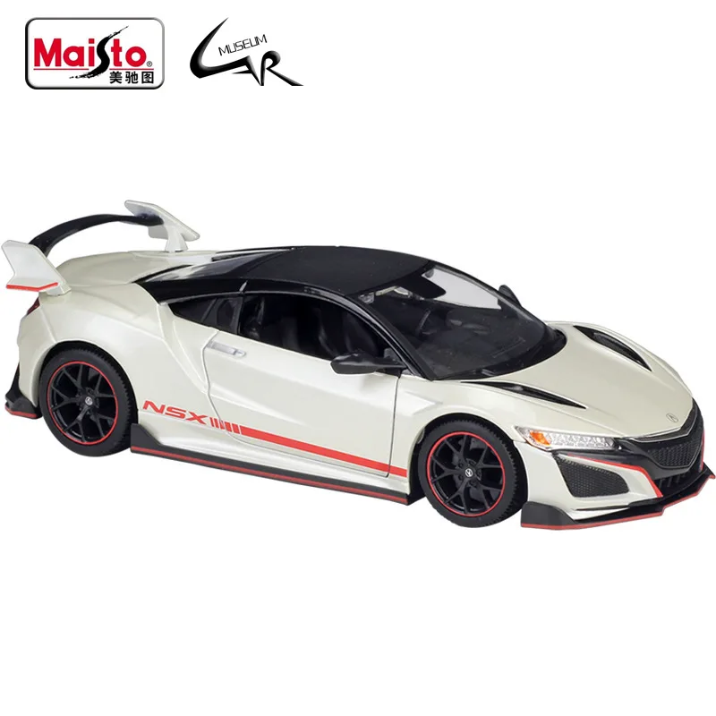 

Maisto 1:24 дизайн 2018 Acura NSX супер спортивные автомобили, металлические Литые автомобили, коллекция подарочных игрушек