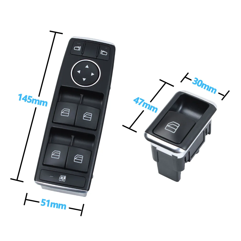 

Fit For Benz C/E/GLA/GLK Class W204 Passenger Door Window Switch Regulator Button