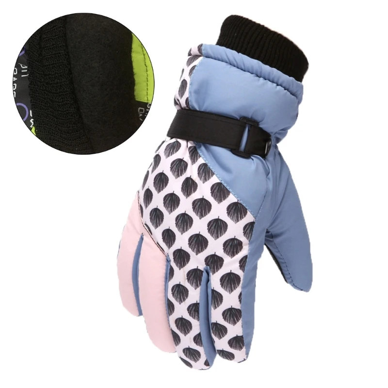 

Children Skiing Gloves Anti-Wind Mittens Cozy Hand Warmers Outdoor Sports Gear H055