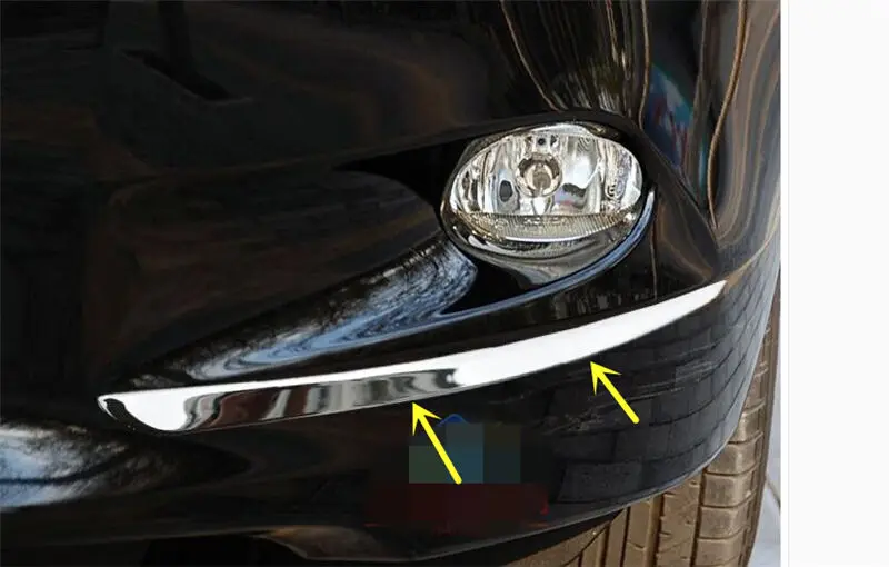 

Для Honda Accord mk8 2008-2010, Хромированная передняя противотуманная фара, отделка бровей 2pvcs