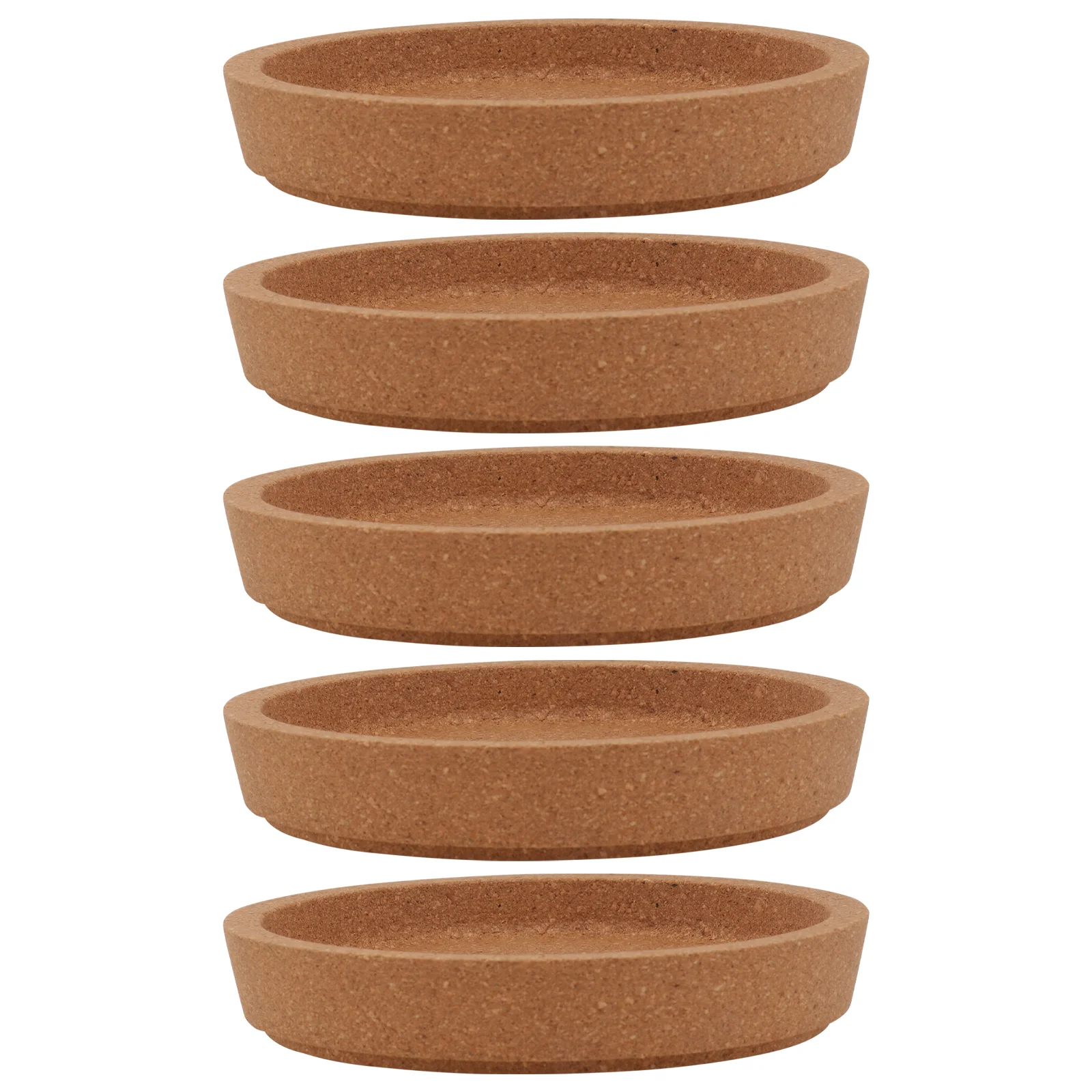

5 Pcs Drinking Coaster Coffee Coasters Natural Round Coasters Round Wood Coasters Cork Placemats Nordic Rustic Drink Cork