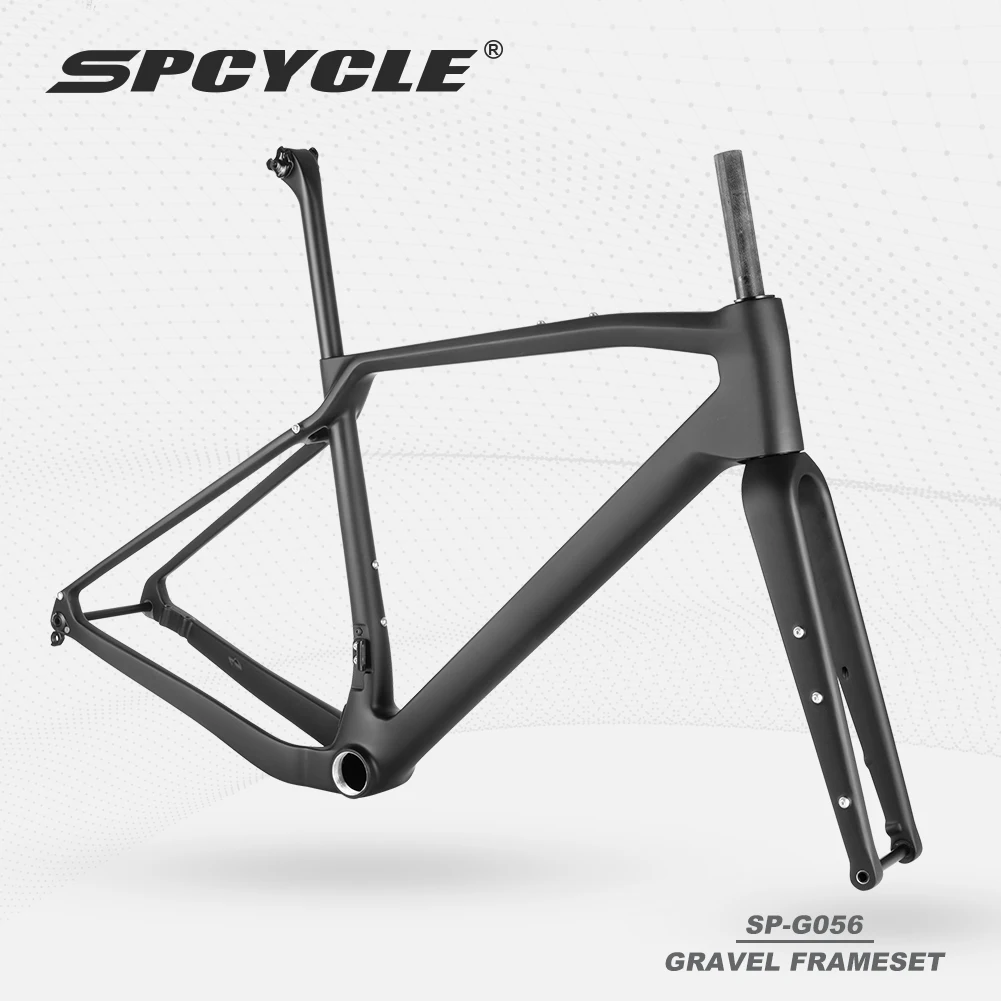 

2023 New T1000 Carbon Gravel Bike Frame 700x47C Disc Brake T47 Cyclocross Road Bicycle Frameset
