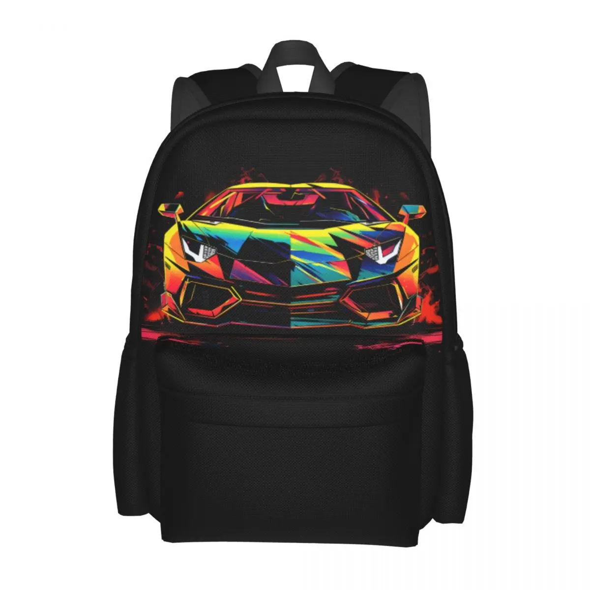

Luxury Sports Car Backpack Vibrant Tones Vintage Durable Backpacks Novelty High School Bags Outdoor Style Designer Rucksack