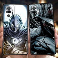 bandai marvel moon knight phone case cover for redmi k50 note 10 11 11t pro plus 7 8 8t 9s 9 k40 gaming 9a 9c 9t pro plus shell