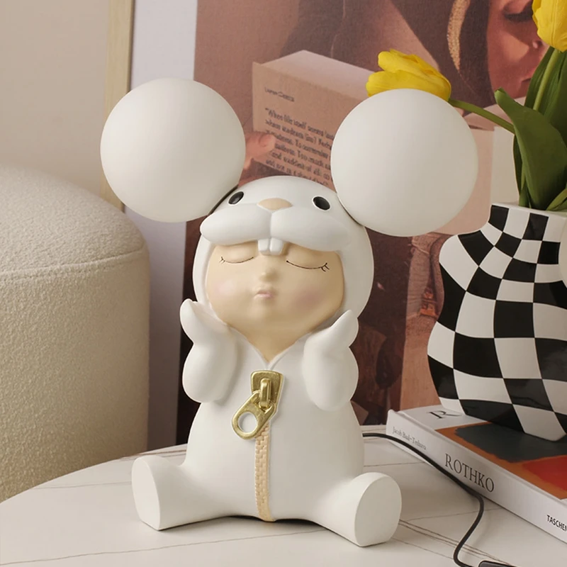 

Современная фигурка интерьера из мультфильма, светодиодная настольная лампа для детской комнаты, комода, украшение для спальни, домашний д...