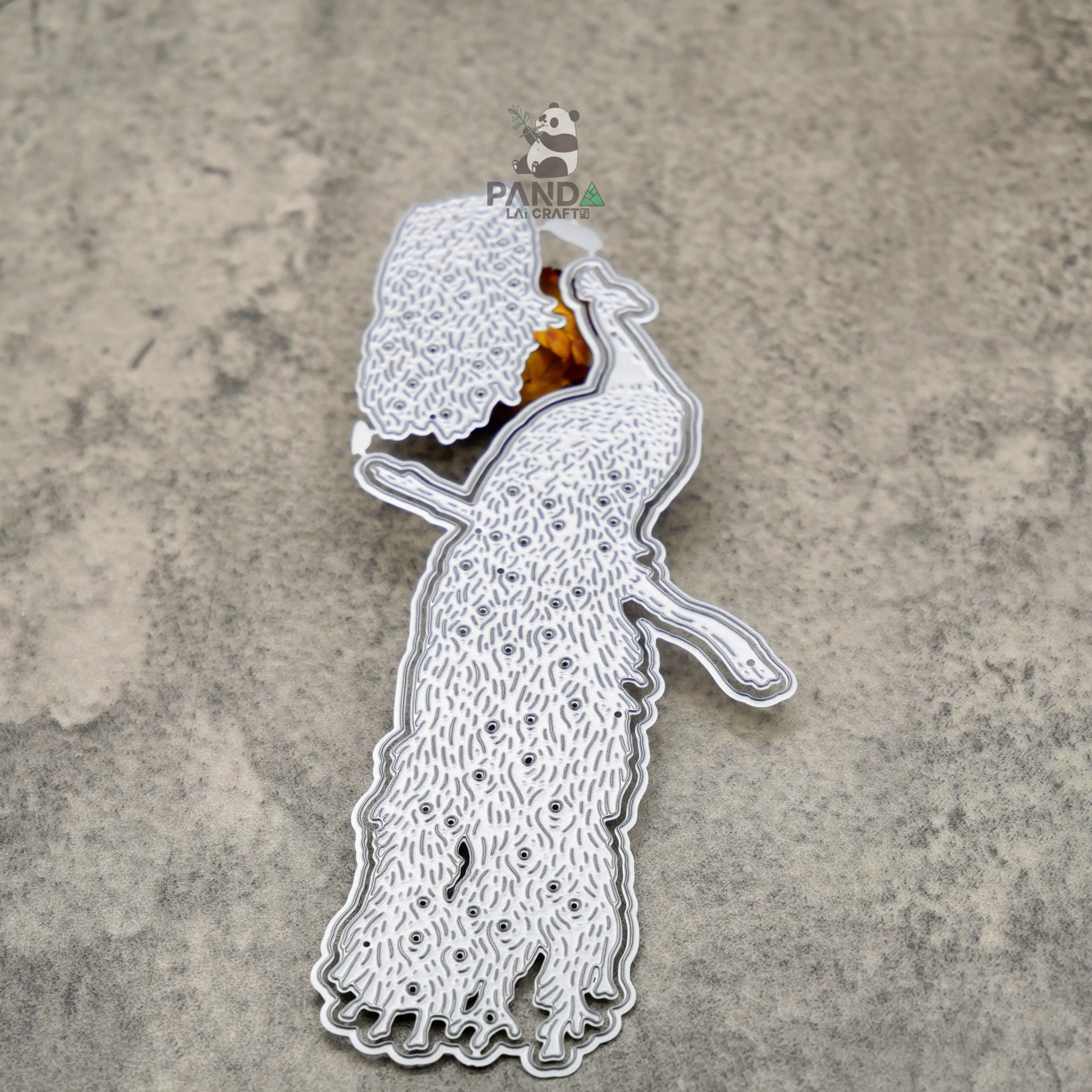 Набор металлических вырубных штампов PANDALAI в виде павлина для рукоделия