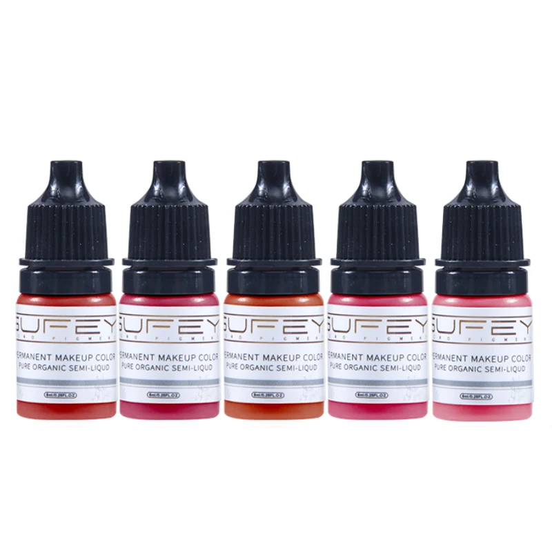 

5ml Tattoo Ink Tatto Pigment Supplies Paints Tint Consumables Nude Color Inks For Semi Permanent Makeup Eyebrows Lips