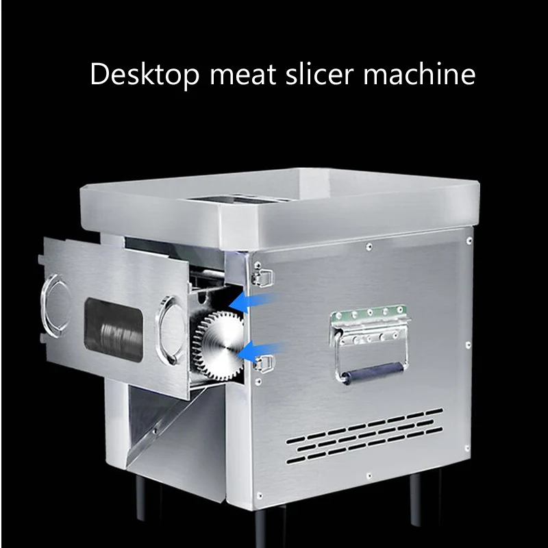 

Stainless Steel Commercial Meat Slicer High-Power Automatic Slicing Shredded Diced Meat Cutting Machine vegetable cutter