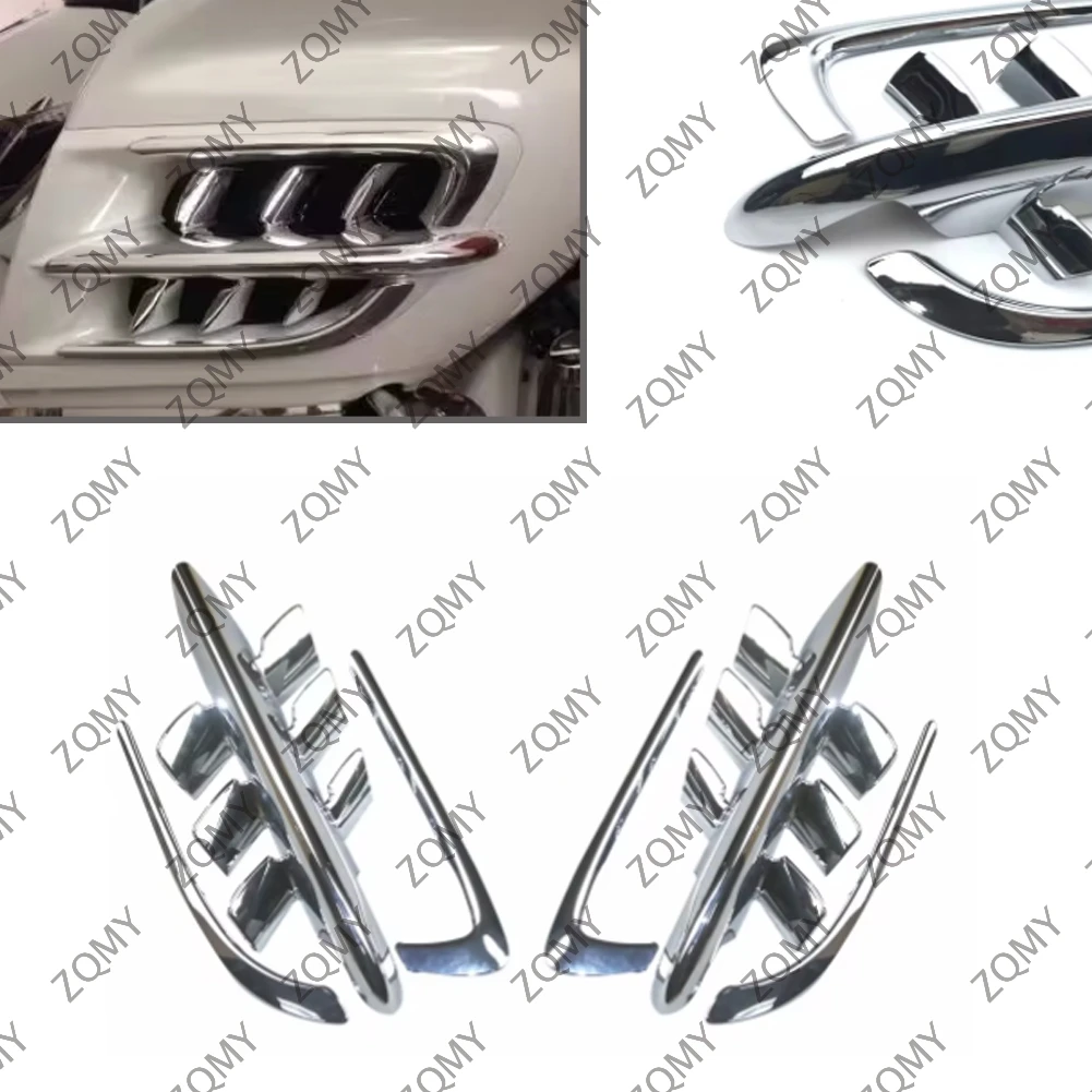 

Хромированные мотоциклетные Обтекатели Premier Shark Gills для Honda Goldwing GL1800 2001 2002 2003 2004 2005 2006 2007 2008 2009 2010 2011