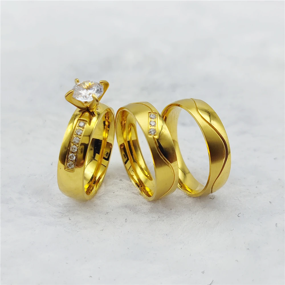 Дизайнерские украшения Модные Обручальное кольцо Муж Жена Обещание Валентина 24