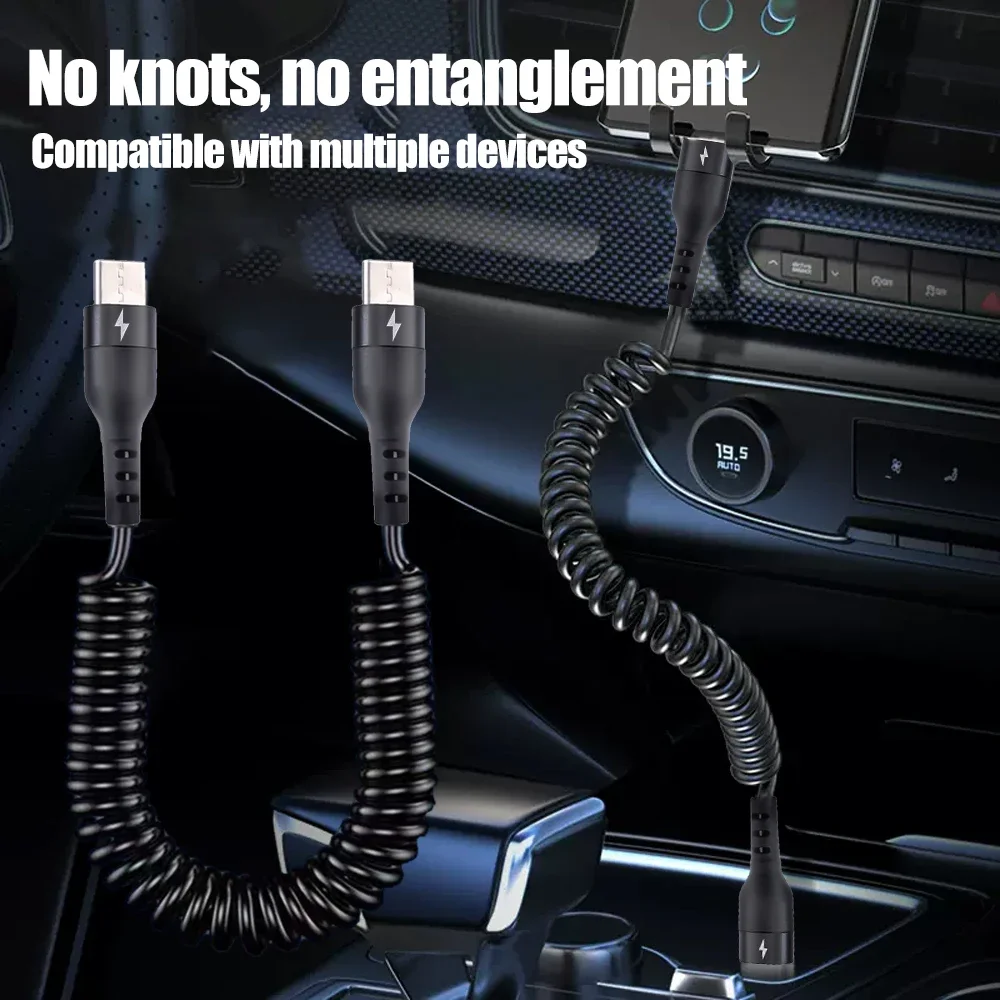 Кабель зарядный PD 60 Вт Тип C на 5 А для Samsung Huawei Honor Xiaomi Redmi