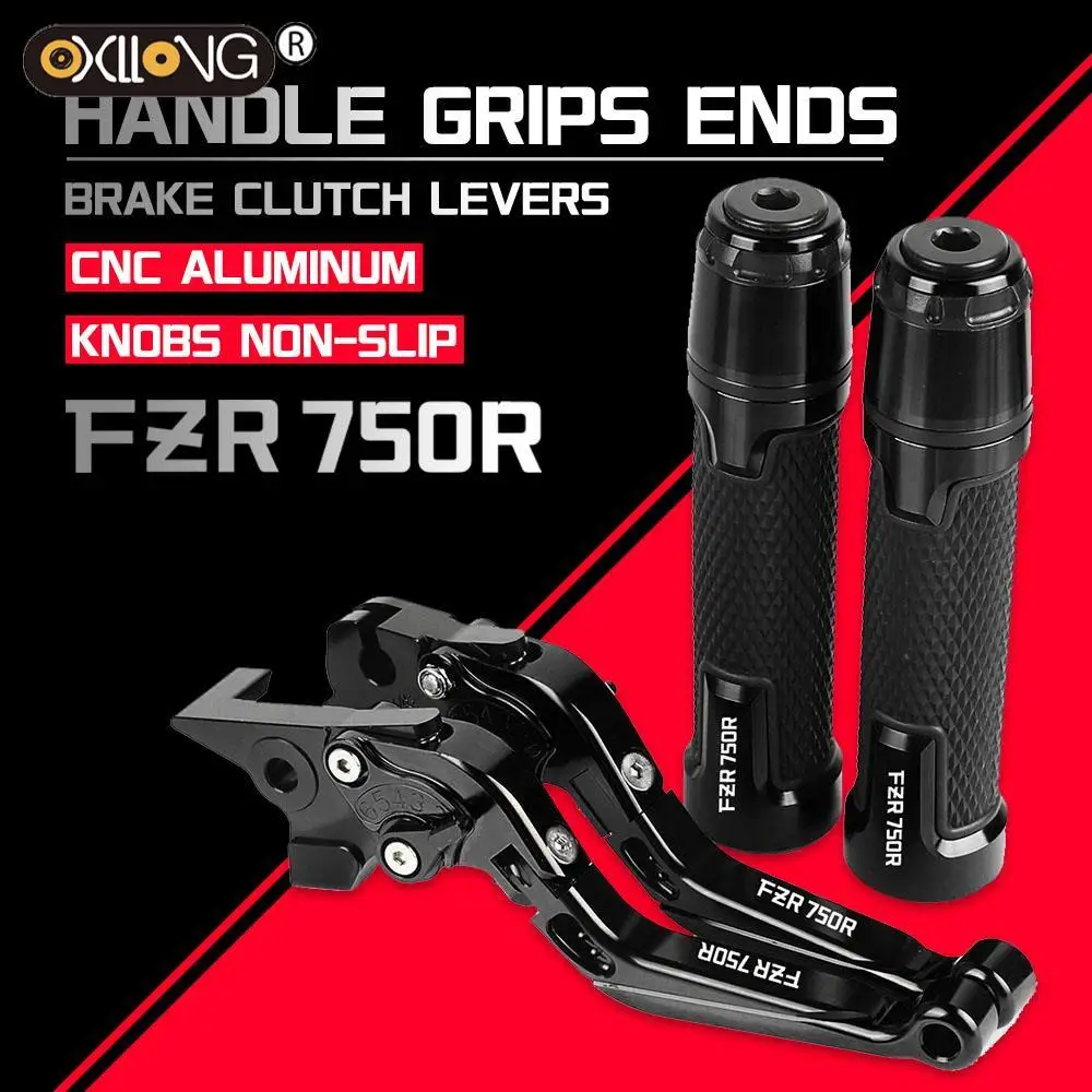 

Motorcycle Brake Clutch Levers Handlebar knobs Handle Hand Grip Ends FOR YAMAHA FZR750R GENESIS 1987 1988 1989 1990 1991-1998