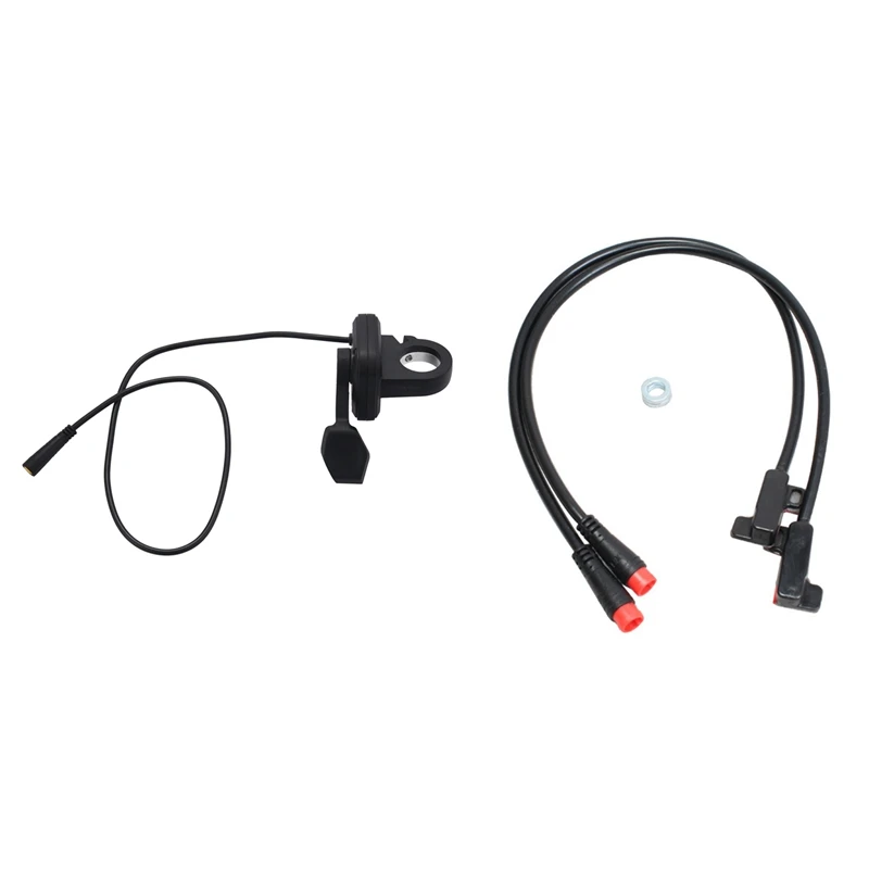 

108X-R Thumb Throttle Right Hand For BAFANG BBS01 BBS02 BBSHD & Brake Lever Gear Shifter Combined Hydraulic Connector