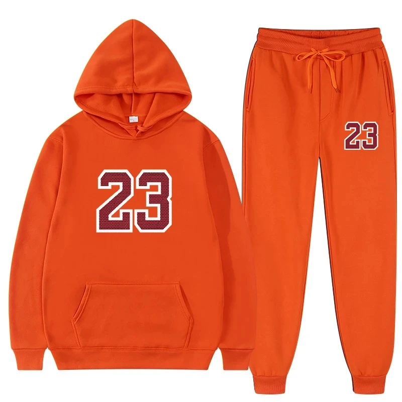 

Two Piece Set Casual Fleece Tracksuit Women Winter 2021 Women's Sets Oversized Hooded Long Sleeve Hoodie Sport Pants Lady Suit
