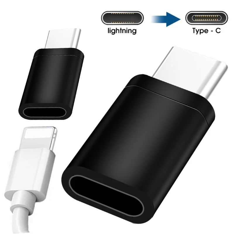 For iPhone Adapter Lightning To Type C Metal Converter Fast Charger Adapter Micro USB To Lightning Connector for Apple