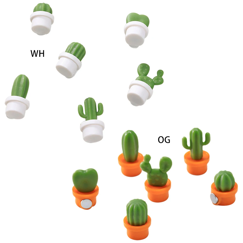 6 шт. милые суккулентные растения магнитные магниты на холодильник милый