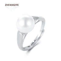 pearl ring 925 silver jewelry accessories open finger rings for women wedding birthday engagement promise party gift wholesale