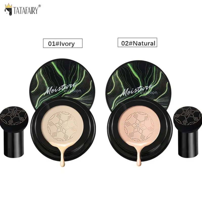 

BB Air Cushion Mushroom Head CC Cream Liquid Foundation Cream Concealer Long Lasting Makeup Isolate Natural Brighten Skin Tone