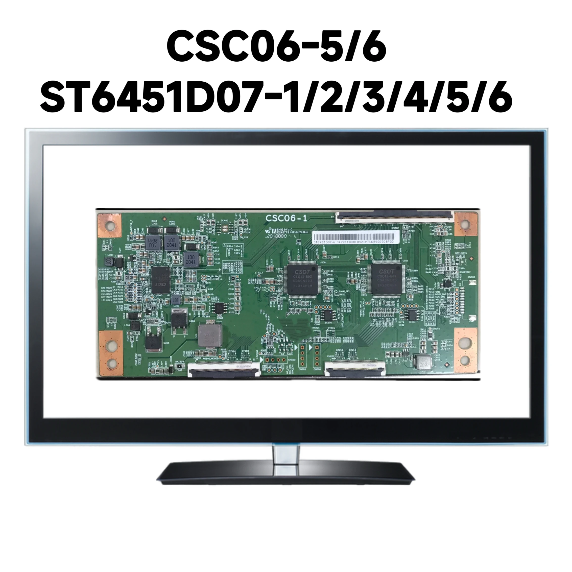 Фото Совершенно новая оригинальная логическая плата CSC06-5/6 120HZ ST6451D07-1 ST6451D07-2 ST6451D07-3 ST6451D07-4 ST6451D07-5 ST6451D07-6 №1