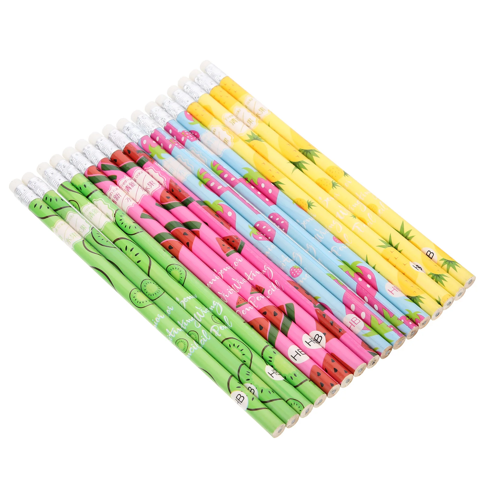 

48Pcs Kids Writing Pencil Lovely Fruit Pencil Students Drawing Pencil School Supply