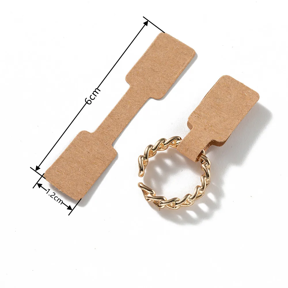 

Бумажные ценники для ювелирных изделий 200 шт.