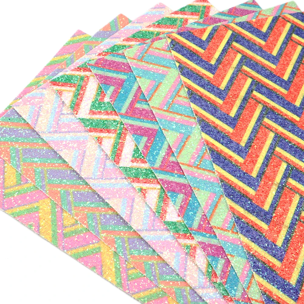 7 шт./компл. 20x33 см мерцающий массивный блестящий комплект из искусственной кожи