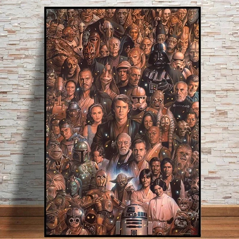 

Movie Canvas Painting Star Wars Wall Art Disney HD Printing Collage Poster Home Decorative Modern Living Room Modular Pictures