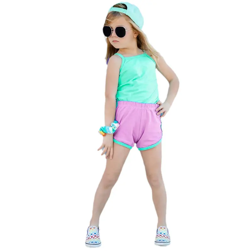 

Костюм детский из рубашки и шортов, без рукавов