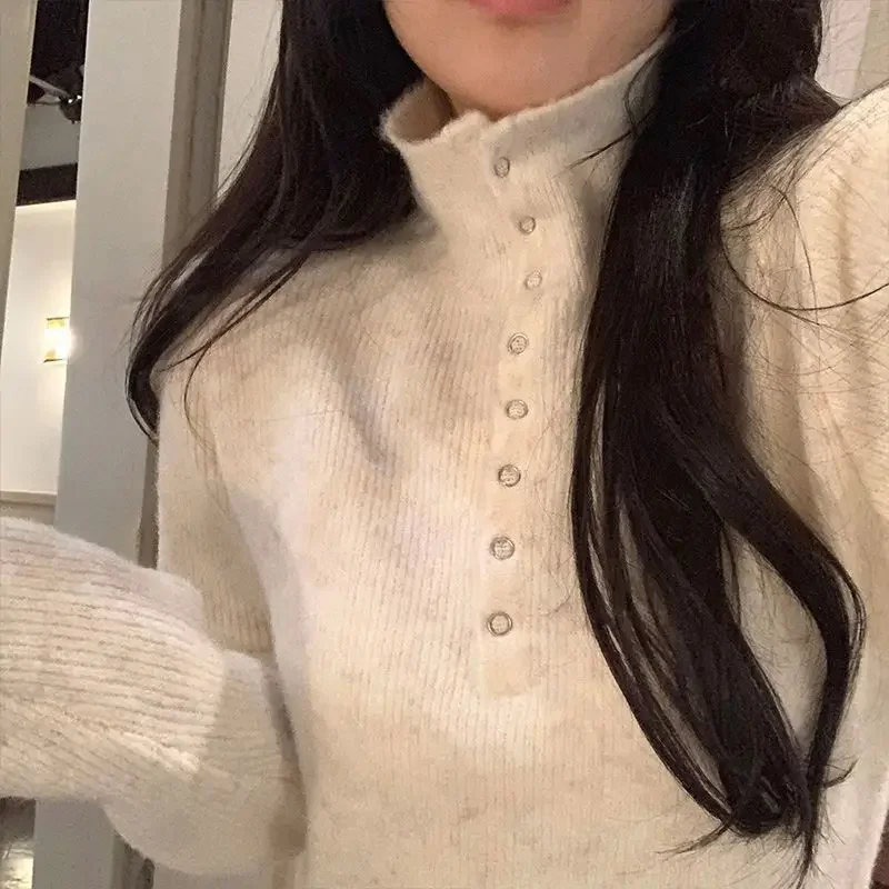 Осенне-зимнее плотное платье-свитер длинное облегающее трикотажное платье с