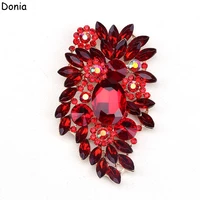 donia jewelry european and american fashion brooch color creative large glass brooch large luxury brooch flower brooch