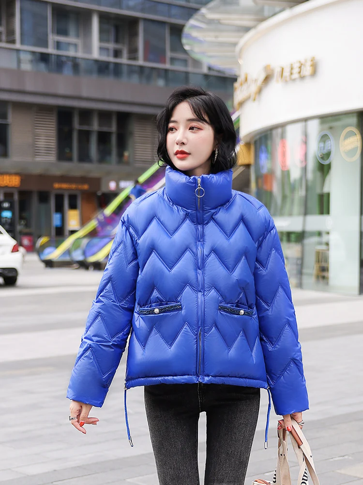 Winter Jacket Women Overcoat 2022 Thick Down Cotton Padded Coat Female Fashion Short Parka Mujer Puffer Jackets