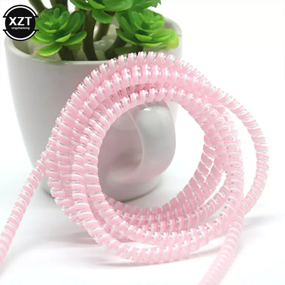 

2023New 1.4m Color phone Wire Cord Rope Protecto Anti-break spring protection rope for USB Charging Cable earphone Data Bobbin W