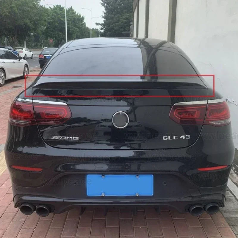 Для Mercedes-Benz GLC Coupe C253 GLC260 300 2016-2021 AMG АБС-пластик Неокрашенный цветной задний