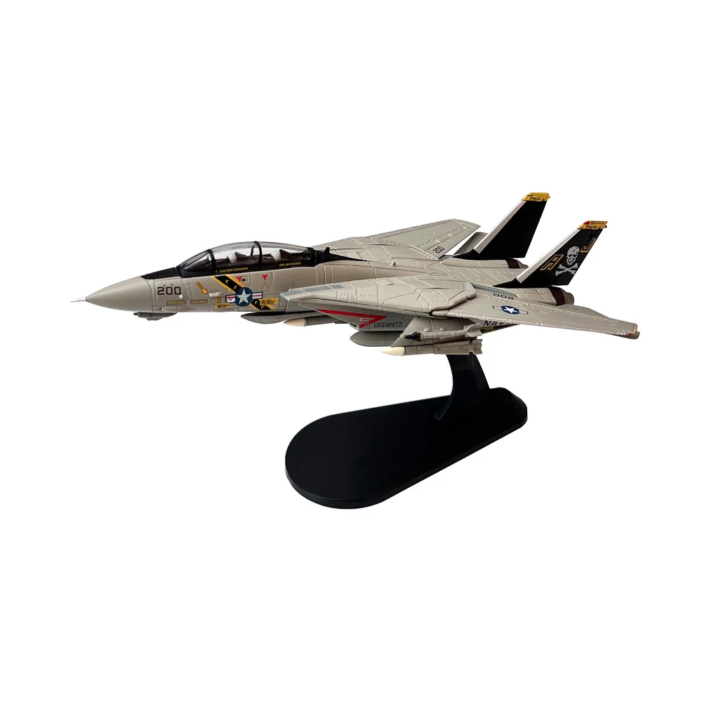 1/100 US Navy Grumman f-14 f14 F-14A Tomcat VF-84 Fighter Aircraft Metal Military Toy Diecast Plane Model for Collection or Gift