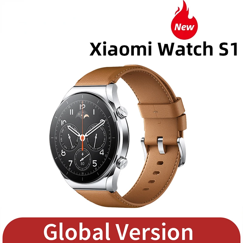 

Xiaomi Watch S1 Global Version SmartWatch AMOLED Sapphire Display Wireless Charge Bluetooth Phone Call Watch Blood Oxygen