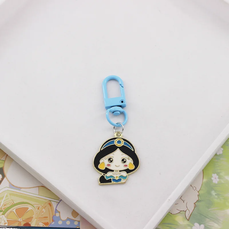 Брелок для ключей Принцесса Disney милая Ариэль Алиса Белоснежка Тиана экшн-фигурки