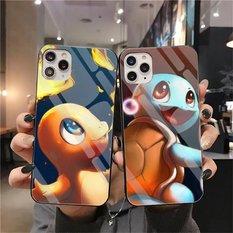 

Charmander Mudkip Leafeon Umbreon Pokemon Phone Case Tempered Glass For iPhone 13 12 Mini 11 Pro XR XS MAX 8 X 7 Plus SE 2020