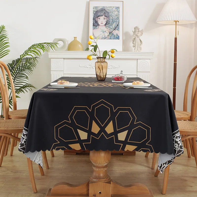 ИД Рамадан скатерть для стола Декор Мубарак Луна прямоугольная обеденная