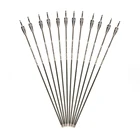 Стрелы из алюминия 30 дюймов 7,6 мм 500 черно-белого цвета для рекурсивногокомпозитного лука для охоты K