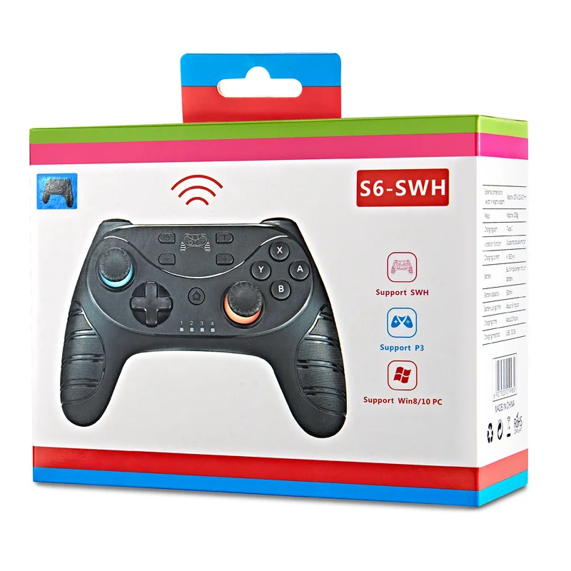 

New Gamepad for Nintendo Switch Wireless Bluetooth Joystick Dual Vibration 6-axis Somatosensory NS Android Mobile Game Handle